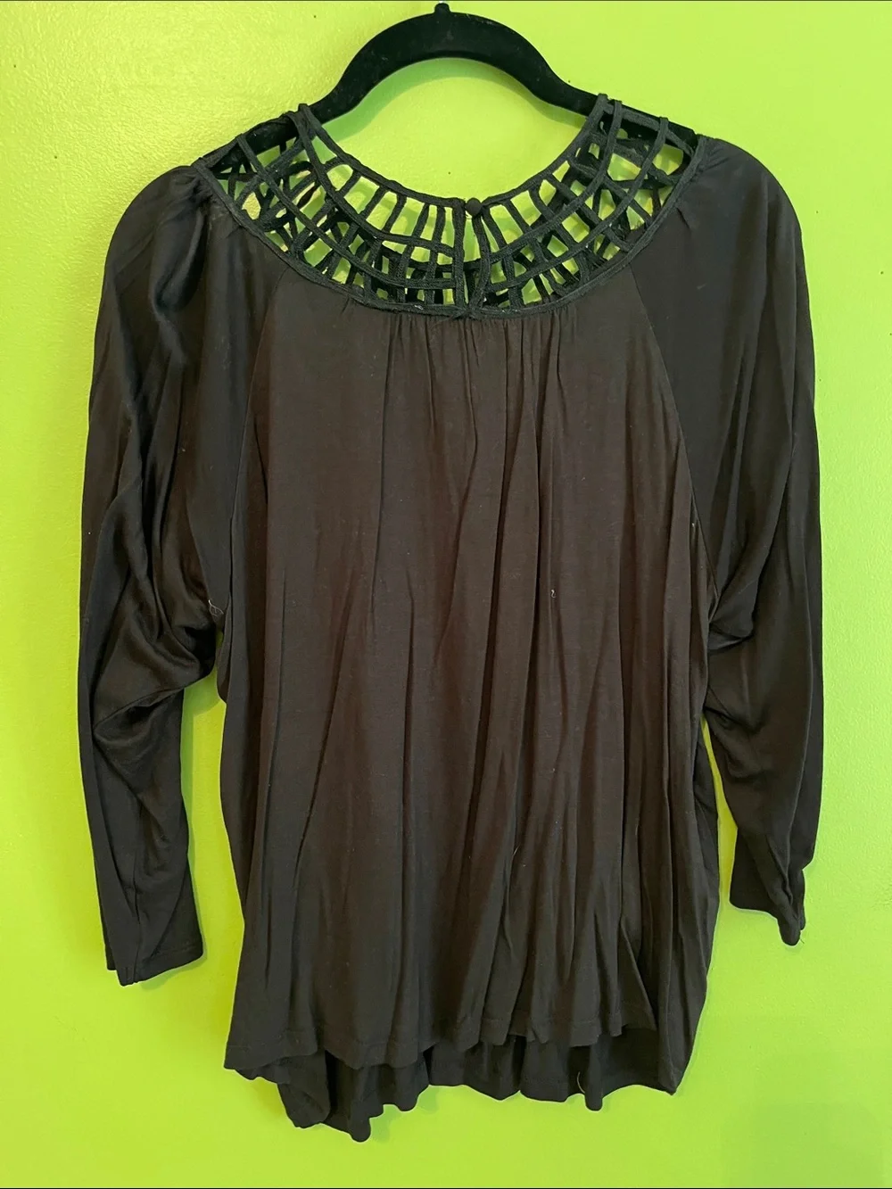 NWOT Anthropologie Graciela Top Black
